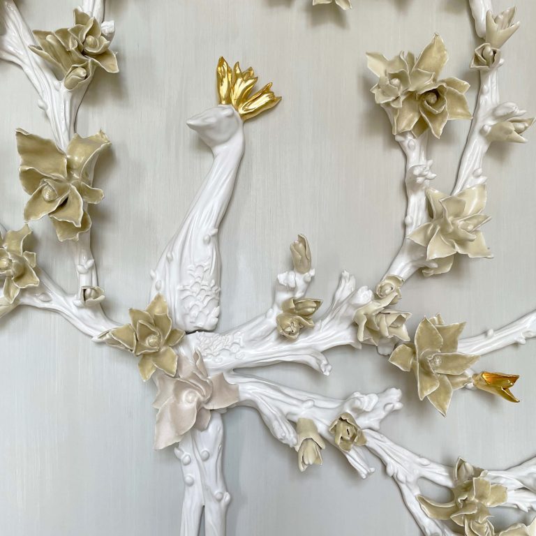 Porcelain Wall Sculpture Autoportait