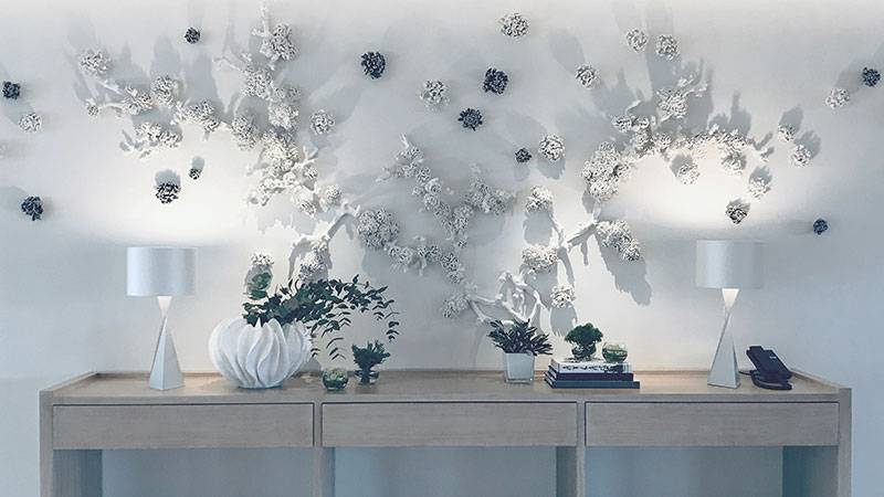 Porcelain Wall Sculpture Four Seasons