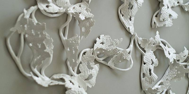 Porcelain Wall Sculpture