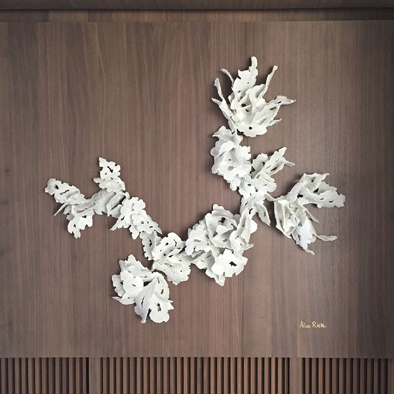 Porcelain Wall Sculpture Alice Riehl