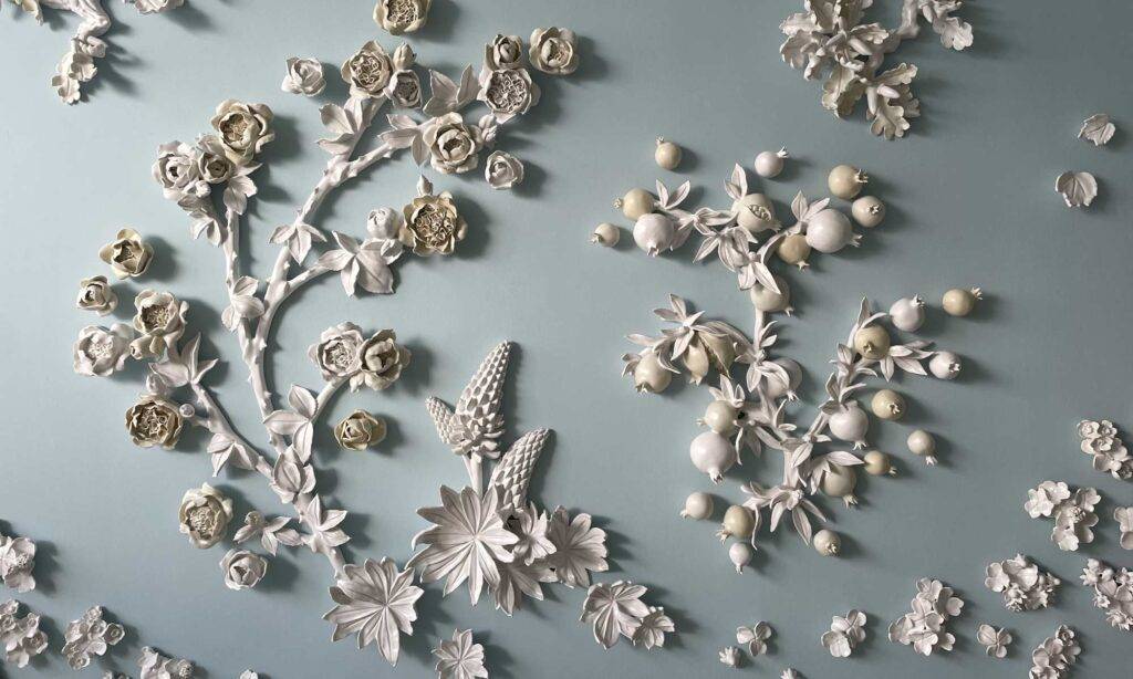 Porcelain Tapestry mural installation